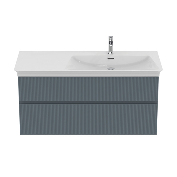 Тумба с раковиной Ideal Standard Finesse E3448UQ 120 см, пепельно-голубая матовая фото