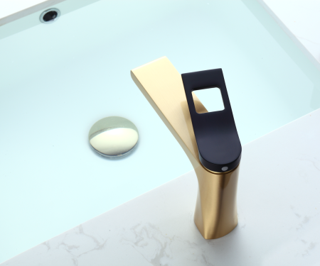 Смеситель для раковины Bronze de Luxe Element EL02GB матовое золото фото