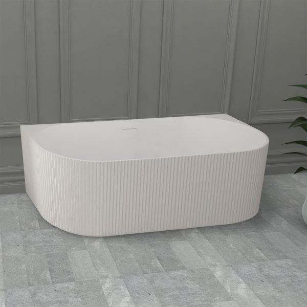 Ванна из искусственого камня Abber Stein AS9630 170x75 белая матовая фото