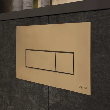 Клавиша смыва VitrA Root Square 740-2325 матовое золото фото