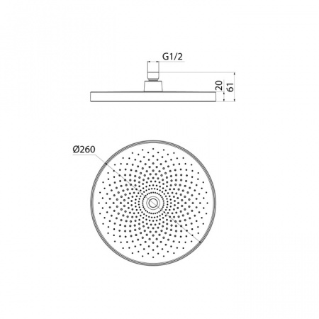 Верхний тропический душ Iddis SpaHome SPA26BPi64 фото
