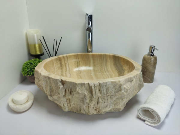 Накладная раковина из оникса Indo Erozy Sunset EO-00426 фото