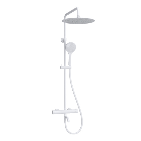 Душевая система (стойка) с термостатом WasserKRAFT Thermo A188.161.155.WM белая матовая фото