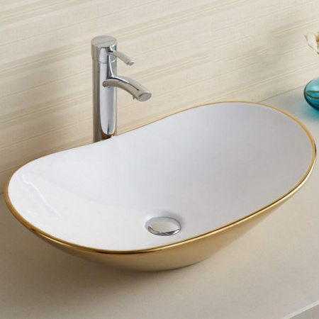Накладная раковина CeramaLux NC 7811AJW 61x36 фото