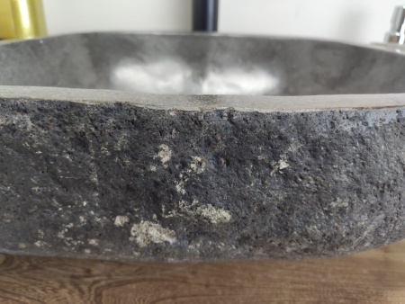 Накладная раковина из речного камня RS0601 (50*39*15) фото