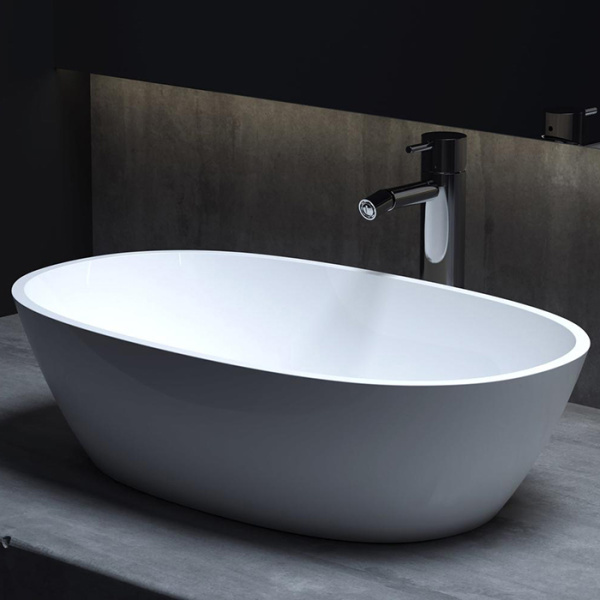 Накладная раковина Salini Callista 1101106G 56x33 белый глянец фото