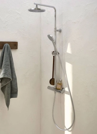 Душевая система (стойка) с термостатом Jacob Delafon Marcel E25084-CP фото