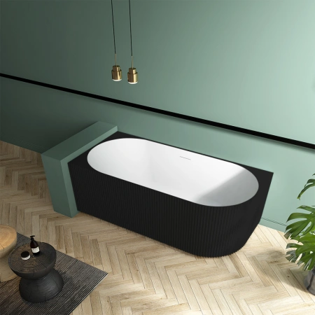 Ванна акриловая Abber AB9329-1.7MB L 170x80 черная фото