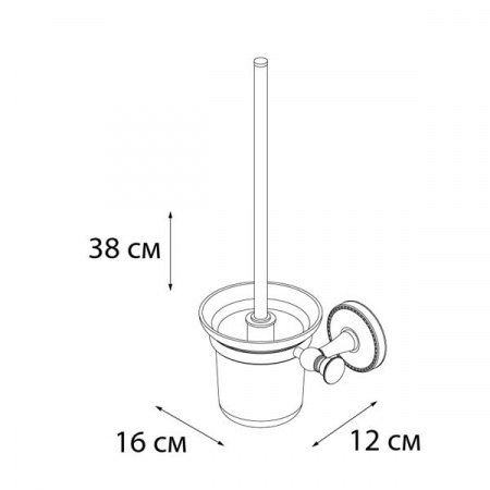 Ершик для туалета Fixsen Adele FX-55013 фото