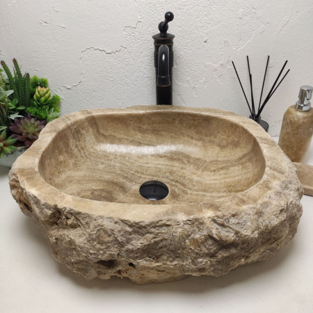 Накладная раковина из оникса Erozy Sunset EO-01268 (56*40*16) фото