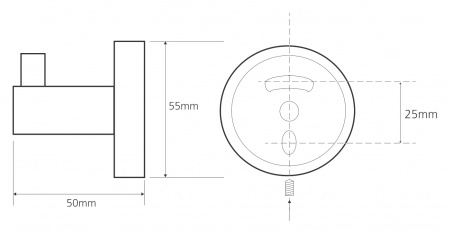 Крючок для ванной одинарный Bemeta Omega 104106022 фото