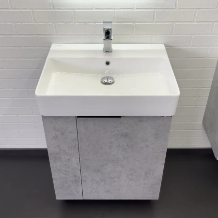 Тумба с раковиной Comfortу Асти 00-00019190CF бетон светлый фото