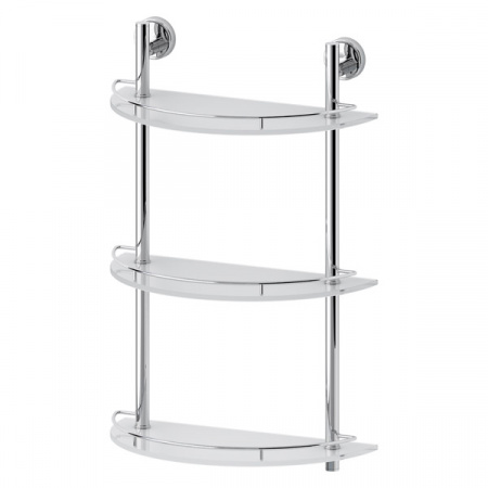 Полка полукруглая с ограничителем тройная FBS Ellea ELL 082 40 см фото