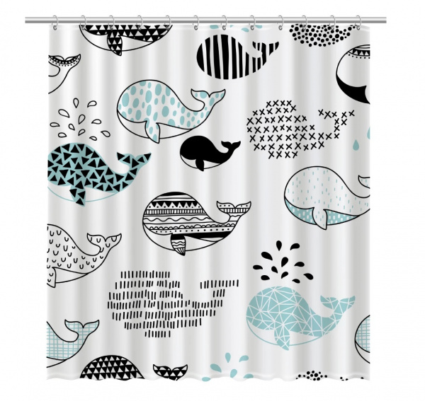 Текстильная шторка для ванны Fixsen Design Flux FX-2511 фото