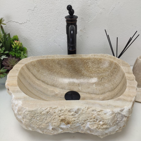 Накладная раковина из оникса Erozy Yellow Line EO-01554 (49*38*15) фото