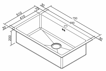 Мойка кухонная Zorg Inox RX RX-7551 фото