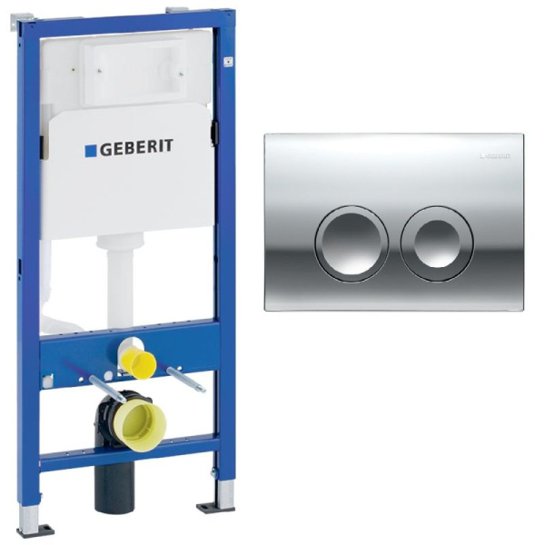 Инсталляция для унитаза Geberit Delta 111.170.21.5 с клавишей хром фото