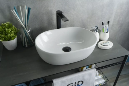 Накладная раковина GID 9026В 47,5х34 фото