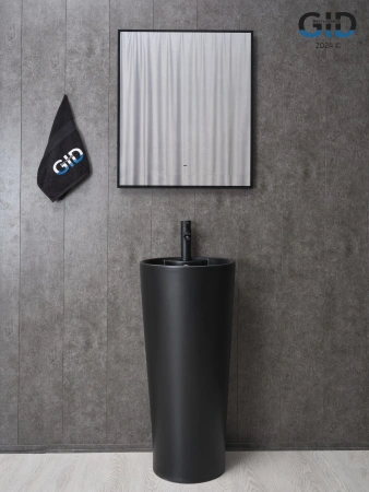 Напольная раковина GID Nb131bm 81120 40x40 черная матовая фото