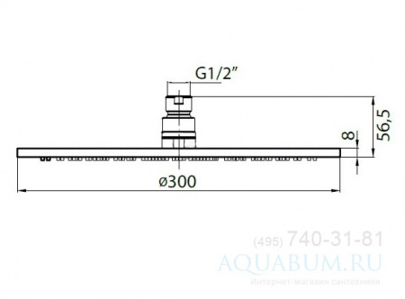 Верхний тропический душ Cezares Articoli Vari CZR-SPIC-30 фото