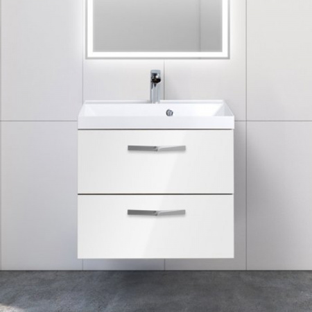 Тумба под раковину Belbagno Aurora AURORA-600-2C-SO-BL Bianco Lucido фото