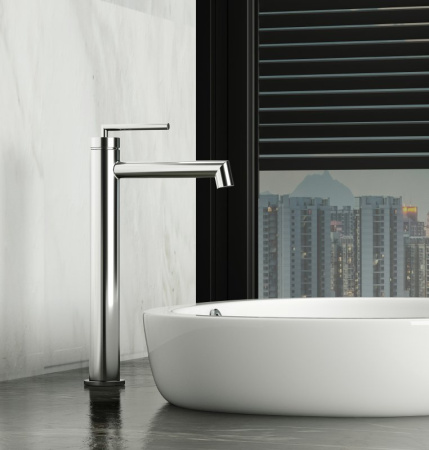 Высокий смеситель для раковины BelBagno Acqua ACQUA-LMC-CRM хром фото