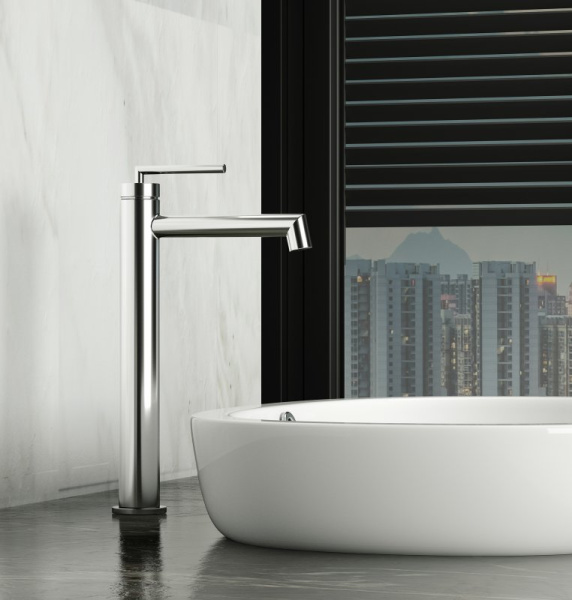 Высокий смеситель для раковины BelBagno Acqua ACQUA-LMC-CRM хром фото
