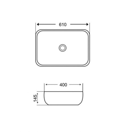 Накладная раковина Grossman GR-3049 61x40 фото