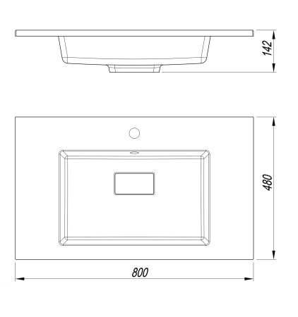 Раковина Style Line СС-00002454 80x48 фото