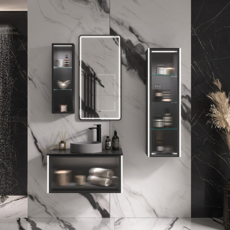 Шкаф-пенал EQUIL Stoune ppSTOUNE36.R/L-35 дуб черный фото