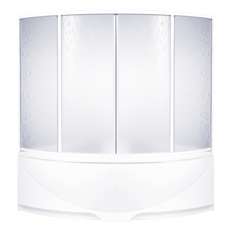 Шторка для ванны раздвижная Bas Империал/Ирис пластик (4 ств.) фото