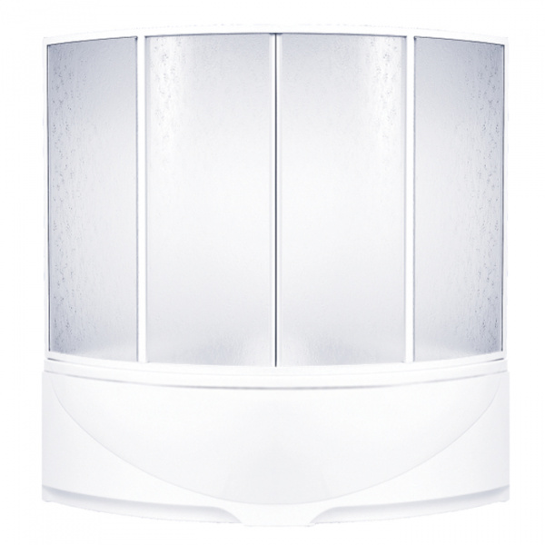 Шторка для ванны раздвижная Bas Империал/Ирис пластик (4 ств.) фото