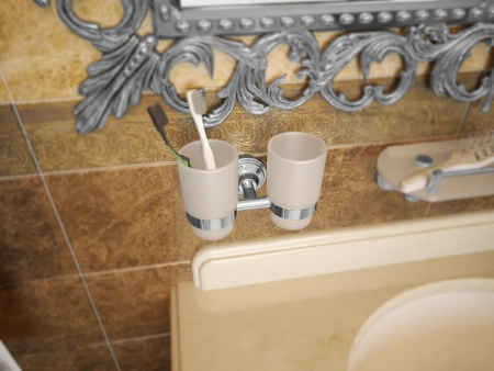 Два стакана для зубных щеток Elghansa Carrington CRG-420 фото