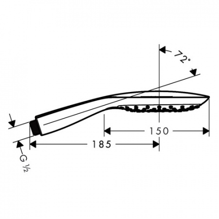Душевая лейка Hansgrohe Raindance Select E 150 3jet 26550000 фото