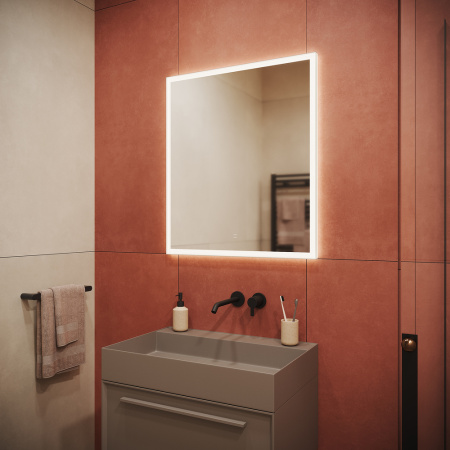 Зеркало с подсветкой Sancos Palace PA700 70x80 фото