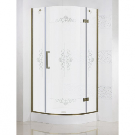 Душевой уголок Cezares Magic Royal Palace MAGIC-R-1-90-ROYAL PALACE-PP-Br-R 90х90 фото