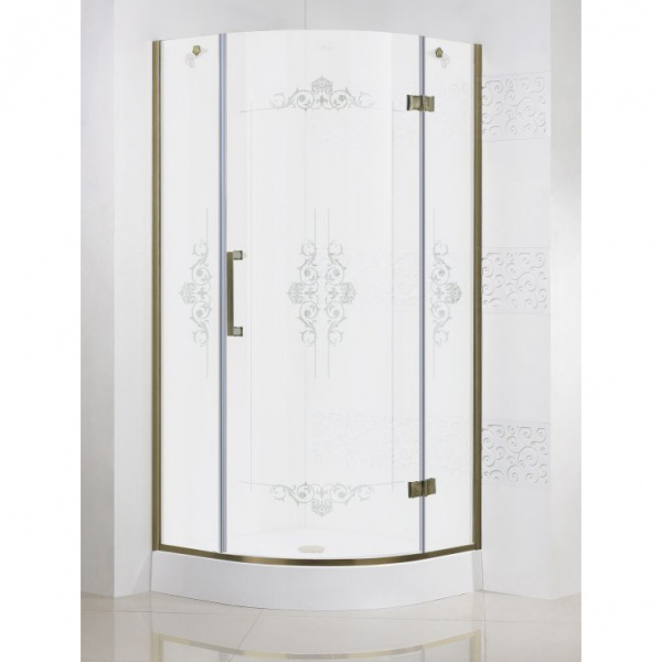 Душевой уголок Cezares Magic Royal Palace MAGIC-R-1-90-ROYAL PALACE-PP-Br-R 90х90 фото