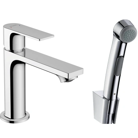 Смеситель для раковины с гигиеническим душем Hansgrohe Rebris 72216000 фото