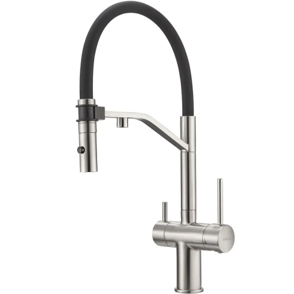 Смеситель для кухни под фильтр Milacio Ultra Cartes MCU.557.SS нержавеющая сталь фото