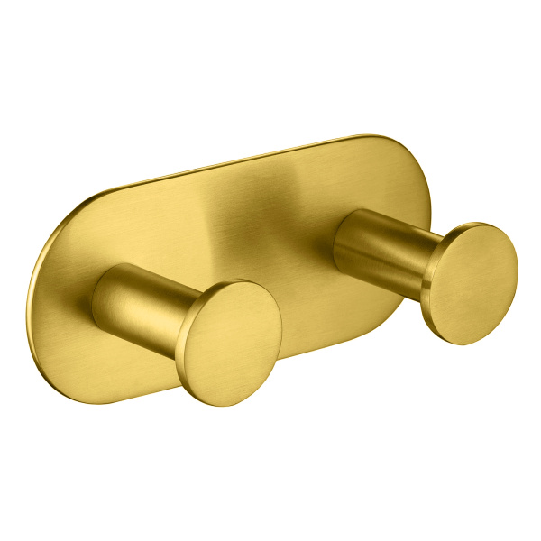 Планка с двумя крючками Timo Saona 13014/20 Золото шлифованное фото