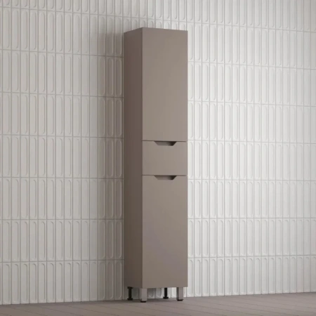 Шкаф-пенал напольный Style Line Остин ЛС-00002414 тауп темный фото