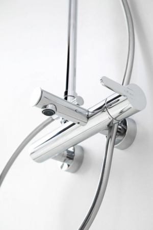 Душевая система (стойка) Cezares Leaf LEAF-CVDA-30-01 хром фото