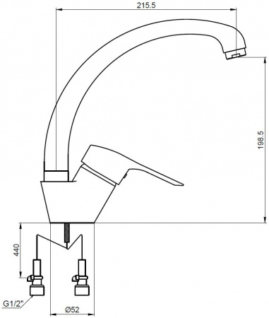 Смеситель для кухни Kaiser City 21044/1904 фото
