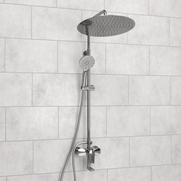 Душевая система (стойка) WasserKRAFT A166.117.127.087.CH хромоникель фото