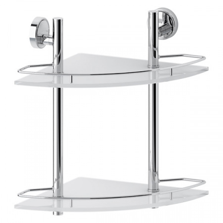 Полка угловая с ограничителем двойная FBS Ellea ELL 072 28 см фото