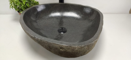 Накладная раковина из речного камня RS0797 (54*50*15) фото