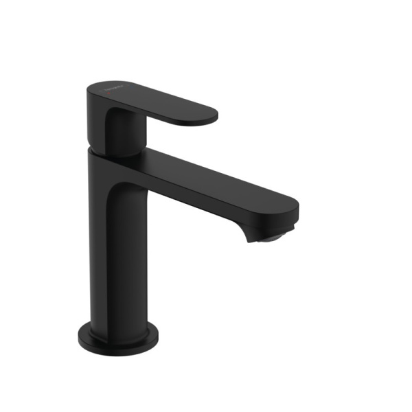 Смеситель для раковины с донным клапаном Hansgrohe Rebris S 72517670 черный матовый фото