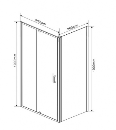 Душевой уголок Vincea Intra VSR-1I708090CL фото