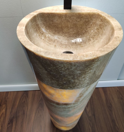 Раковина напольная из оникса Sunset ON-01347 (45*45*90) фото