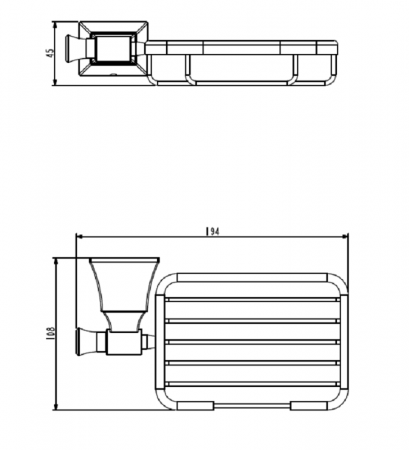 Мыльница настенная Art&Max Genova AM-M-077-CR фото